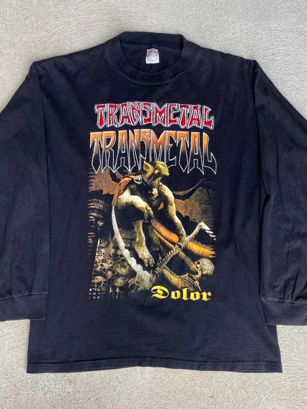 Vintage Transmetal Dolor Mexican extreme metal men's y2k t-shirt RARE